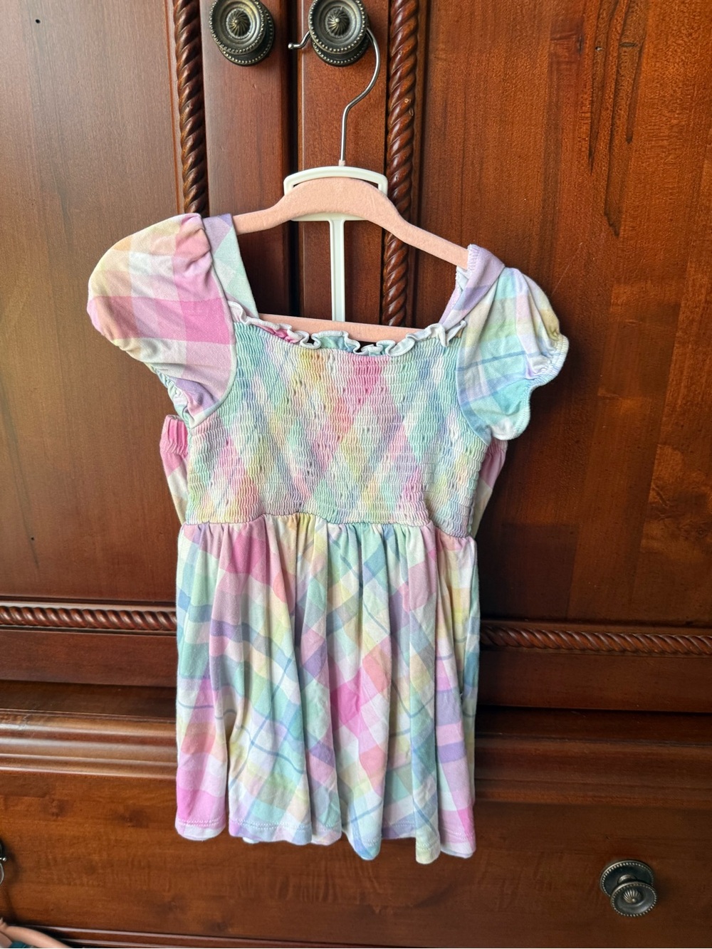 Little Sleepies plaid dress with bloomer